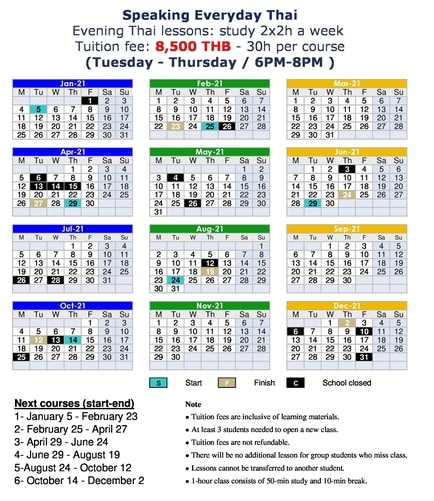 Learn to speak Thai (evening)